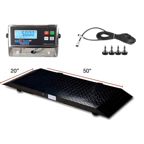 Báscula portátil industrial SellEton SL-920-2k para ganado miniatura 2