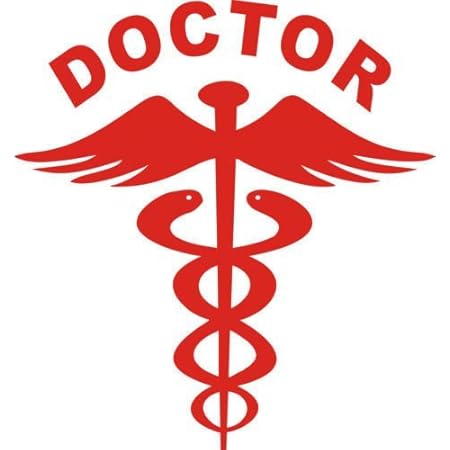 Buy marvellous Doctor Symbol Decal Sticker (Vinyl, 50x47 cm, Red