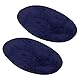 POFET 3 Paare Nähen auf Wildleder Oval Elbow Knie Patches für Sweater Repair Crafts Brown Tan Blue