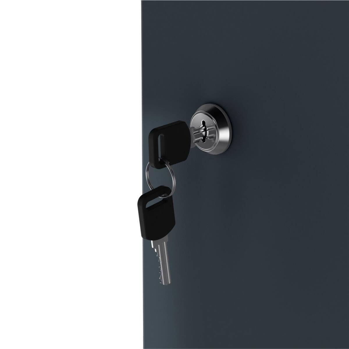 Metzler Mülltonnenbox 4er 240L in Anthrazit mit Pflanzdach | Für 4 Tonnen aus Aluminium rostfrei & abschließbar | Mülltonnenverkleidung außen mit höhenverstellbare Füße | Müllbox für Garten