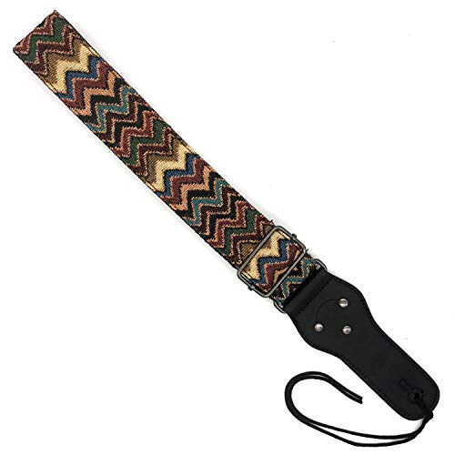 Poromoro Sangle de guitare réglable avec 2 verrous de sangle et 1 bouton de sangle en cuir - Les Beatles, Paul McCartney, John Lennon, RIngo Starr, George Harrison Poromoro Sangle de guitare réglable avec 2 verrous de sangle et 1 bouton de sangle en cuir – Image 4