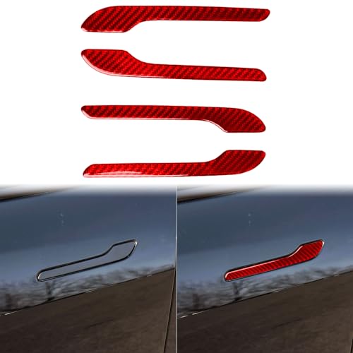 JKYUKU Real Carbon Fiber for Tesla Model 3 Accessories Door Handle