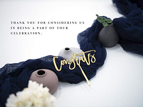 Ls Designs Congrats Cake Topper Gold Acrylic Large 6 1/2 Inches X 5 Inches Congrats Grad Decorations Cake Topper Congratulations Graduation Congrats Retirement Promotion Decorations Cake Topper #TOP2