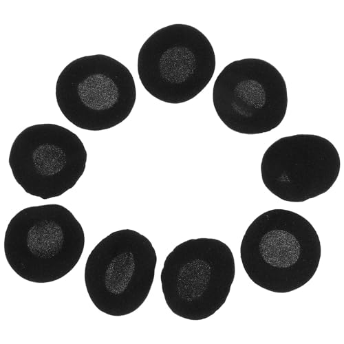 HOMOBABE Almohadillas de Esponja Negras y para 30 Accesorio Adecuado para Reemplazo y Uso Diario Reemplazo para Auriculares Cómodas y Amigables Uso Diario