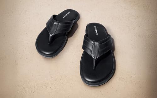 Image of Neeman's Indo-Western Casual Flip Flops for Men | Lightweight, Durable and Flexible | PU Thong Strap & TPR Out sole