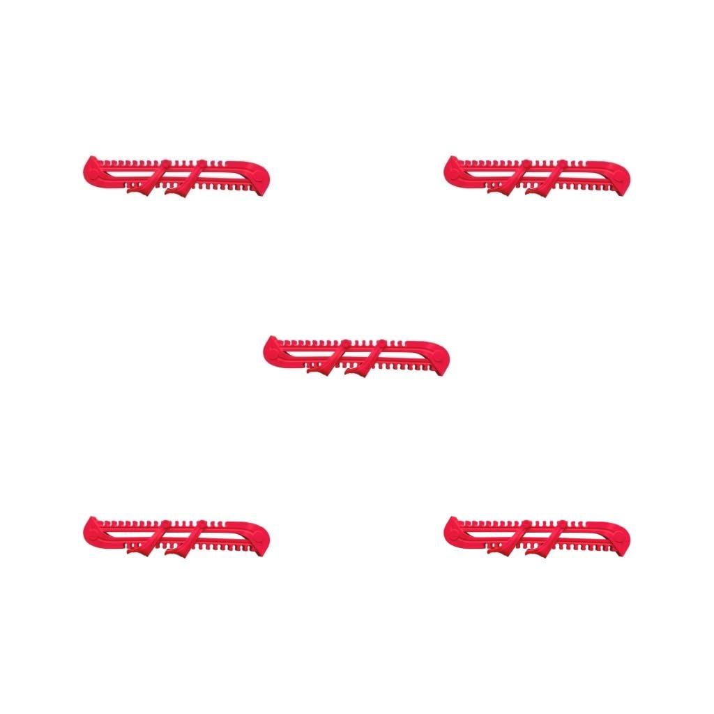 Lot de 5 protections universelles pour patins à glace Rouge 345 x 65 x 18 mm