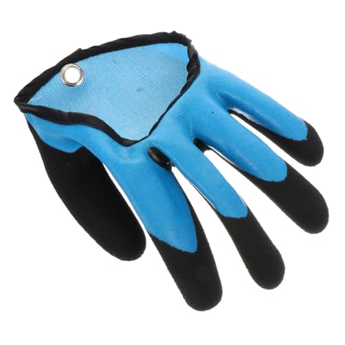 KOCKSHION 防滑厚手フィッシンググローブ 左手用耐水性保護手袋 漁業作業向け耐久性強化設計 ランダムカラー ランダムカラー