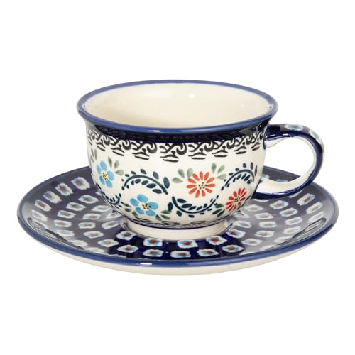 ポーリッシュポタリー ボレスワヴィエツ ティーカップ＆ソーサー