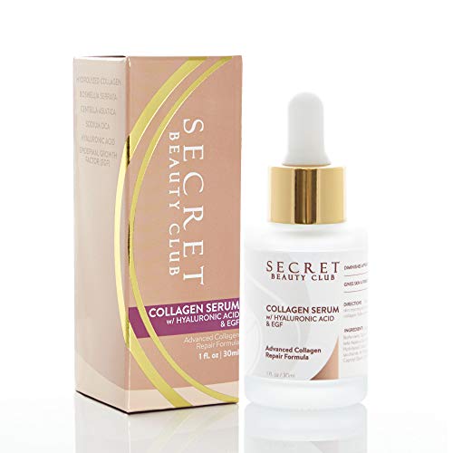 Collagen Serum With Hyaluronic Acid & EGF – Firms Skin & Improves Elasticity; Diminishes the Appearance of Fine Lines & Wrinkles; No Problem Guarantee