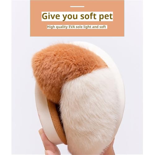 Corgi Slippers,Non-Slip Comfy Slippers,Plush Warm Slippers,Winter Indoor Outdoor Slippers,Unisex Couple'S Slippers3