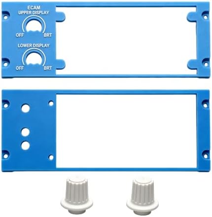 Panel Standalone Mount Compatible with A320 ECAM, Display Control Module Holder with Brightness Knob and LED Backlight Support for Winctrl ECAM