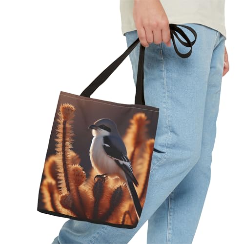 Premium Loggerhead Shrike Tote Bag with Reinforced Stitching, 13 or 16 Inch Size3