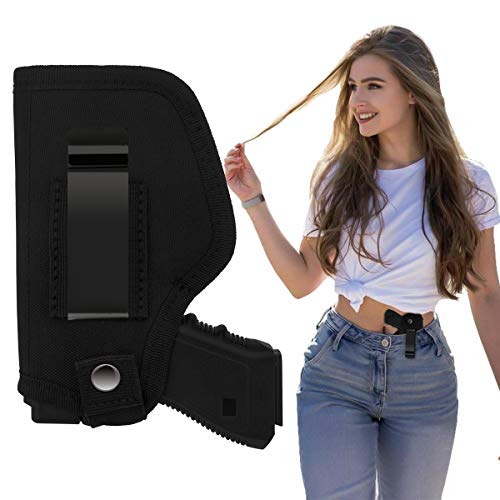 Necesa Concealed Carry Holster, IWB/OWB Gun Holster,Universal Holsters Inside Outside The Waistband Holster Bundle for Women Men Right Left Hand Draw, Fits for Compact Mid Size & Full Size Pistols
