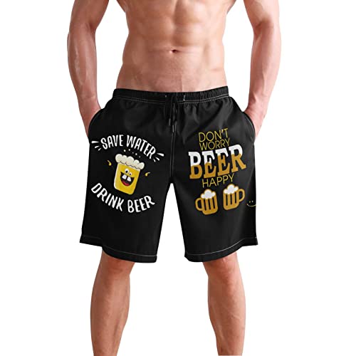 Men's Novelty Funny 3D Printed Swim Trunks Quick Dry Beach Shorts with Pockets2