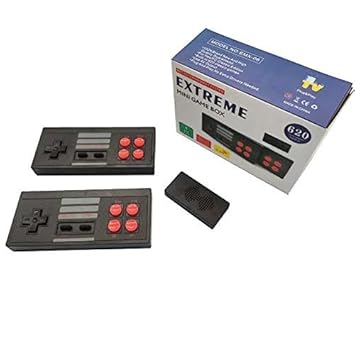 Mini Game Extreme 620 Retro Console | 600+ Built-in Classic Games | Plug & Play TV Gaming System | Compact Portable Console for Kids & Adults
