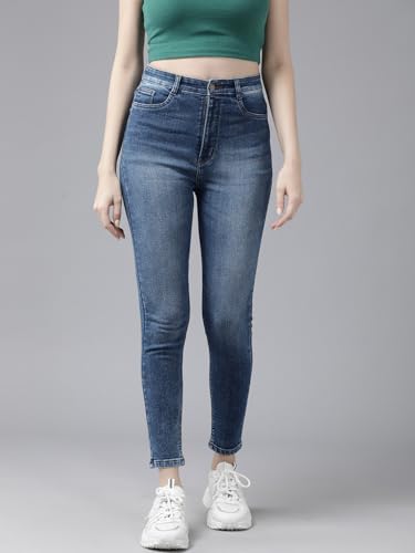 Image of GUTI Womens High Rise Crop Length Jeans()