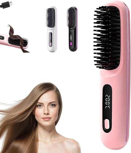 Brosse à cheveux lisse sans fil Go Brush Pro pour voyage et quotidien