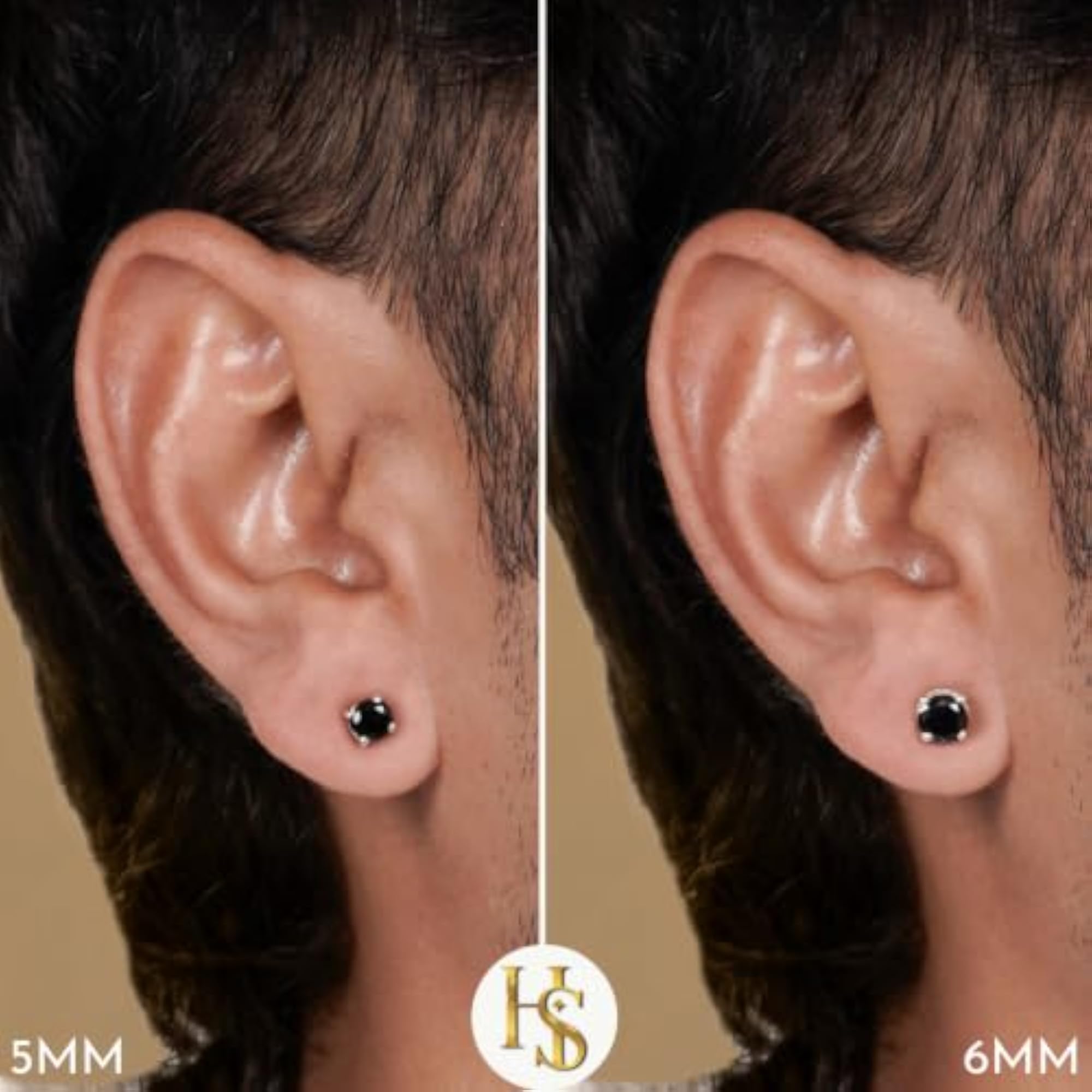 925 Round Solitaire Stud Earring 5mm