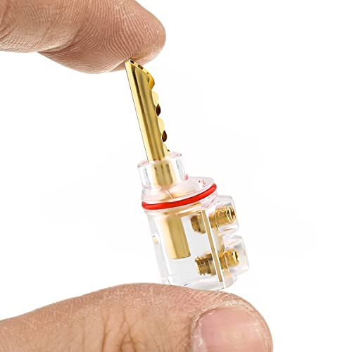 4 Plugs Banana 4mm BFA Con Tornillo con Termo Retráctil miniatura 4