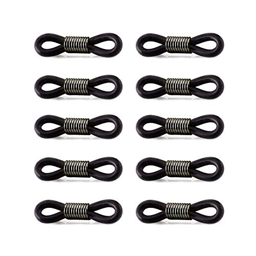 Yantu 10 Pcs Rubber Connectors for Eyeglasses Eyeglass Chain Ends for Eye Glasses