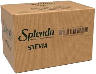 SPLENDA Stevia Zero Calorie Sweetener, Plant Based Sugar Substitute Granulated Powder, Single Serve Packets, 1000 Count (Pack of 1)