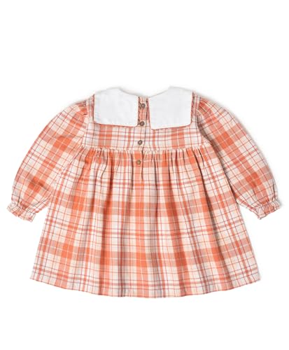 Image of Mi Arcus Corduroy Collar Dress for Baby Girl