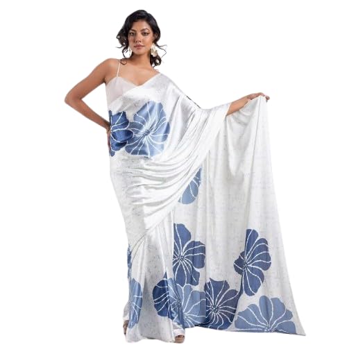 Women’s White Satin Blend...