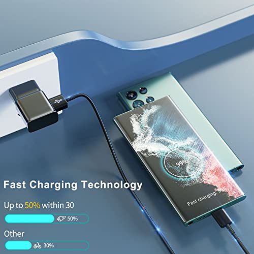 Ubearkk US2018 Android Phone Charger Type C With 10 Ft C Cable Fast Charging For Samsung Galaxy S10/S10E/S10+/S9+/S8+/S23/S22/S21 Ultra/S20/Note 20/Note 10/Note 9/Z Flip 3/A03S/A02S thumb #1