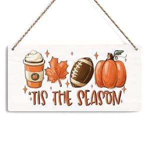 Fall Decorations for Home Office Front Door Decor Signs Fall Sign Fall Decor Tis the Season Sign Autumn Wall Hanging Decor 12 X 6 Inch