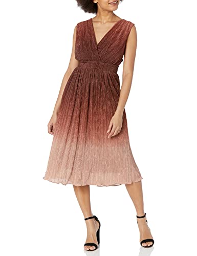 Dress the Population Women's Ellery Fit and Flare Midi Dress