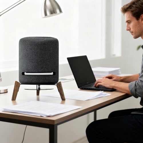 Support en bois Echo Studio anti-vibration pour bureau stable