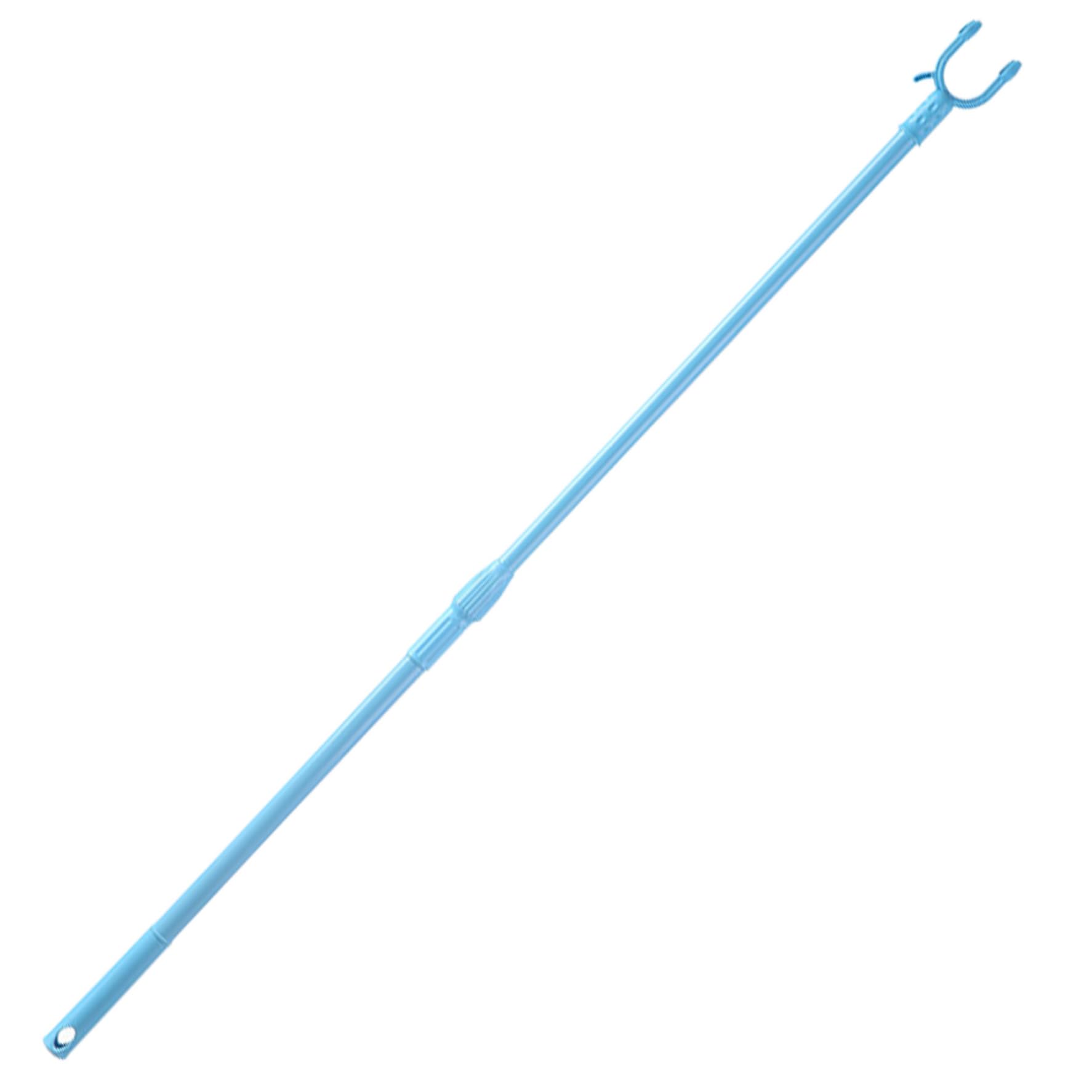 Wedhapy 22.1-37.8"" Telescopic Clothes Pole,Aluminium Clothes Hook Pole with U-Shape Fork, Hanging Clothesline Poles with Hook for Wardrobe,Clothesline,Hanger Rod,Random Color
