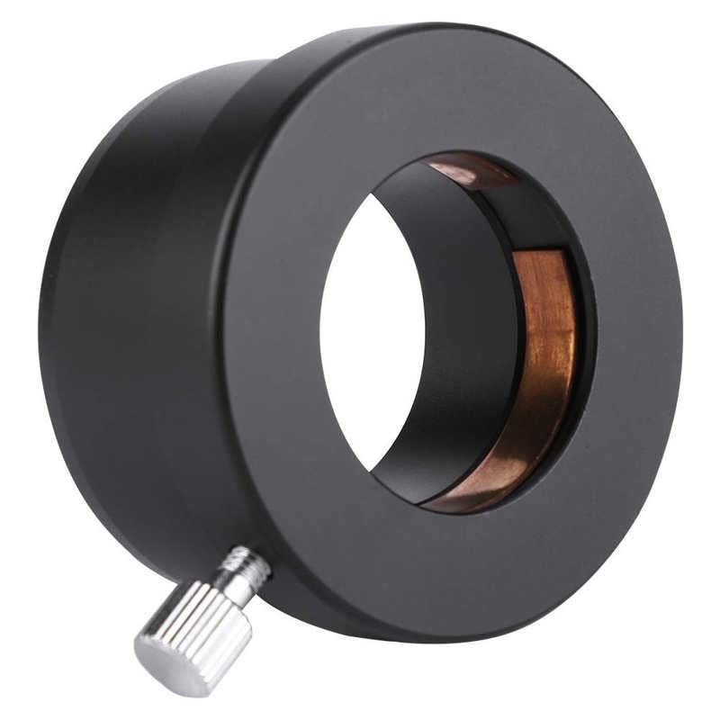 Adaptateur télescope en métal noir de 2 pouces à 1,25 pouces finition haut de gamme