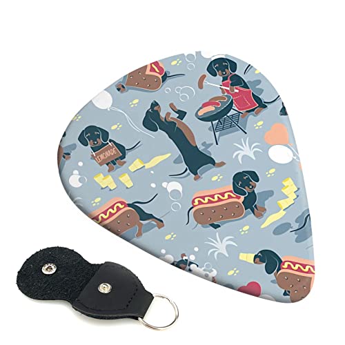 Hot Dogs and Lemonade Lot de 6 médiators pour guitare acoustique, guitare électrique, basse, ukulélé – fin, moyen et… - Les Beatles, Paul McCartney, John Lennon, RIngo Starr, George Harrison Hot Dogs and Lemonade Lot de 6 médiators pour guitare acoustique, guitare électrique, basse, ukulélé – fin, moyen et…