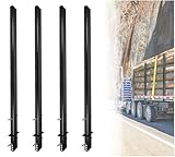 Mytee Products 54' Adjustable C Channel Pipe Stake for Flatbed Trailer Hauler (4 Pack)