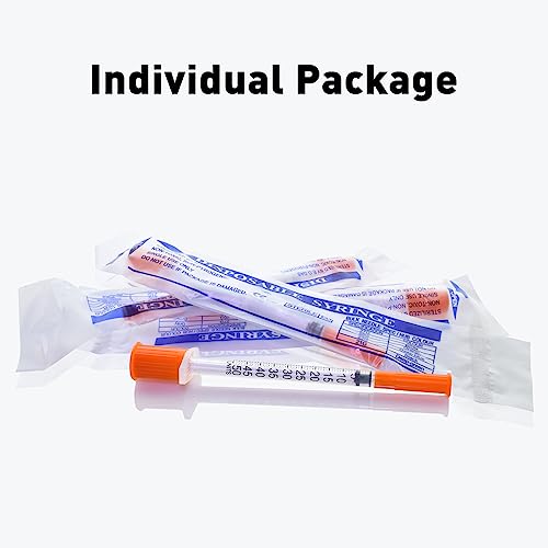u-100 05ml 30 gauge 51634 syringe individually packed 20 pack