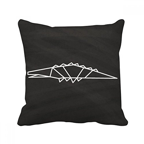 Coussin géométrique origami cat abstrait pour décoration canapé - 2