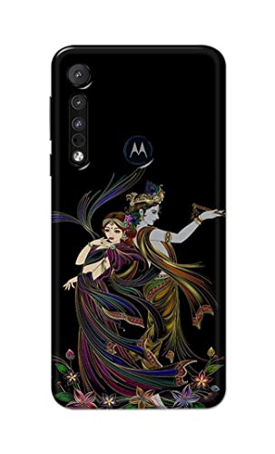 Image of Lord Radha and Krishna Hard Back Case Cover for Motorola One Macro Back Cover -(J5) VNS2223