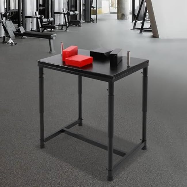 Professional Arm Wrestling Table, Stainless Steel Heavy Huty 2200 LBS Adjustable Standard Arm Wrestling Battle Table for Gyms, Sports Arenas, Home, Black &Red