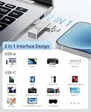 ORICO Pamięć USB 64 GB USB 3.2 Memory Stick OTG do 150 MB/s 2 w 1 typ C metalowy dysk flash do iPhone'a 17/16/15/smartfonów z systemem Android/tabletów/Mac/Laptopów/PC, srebrny, CB05