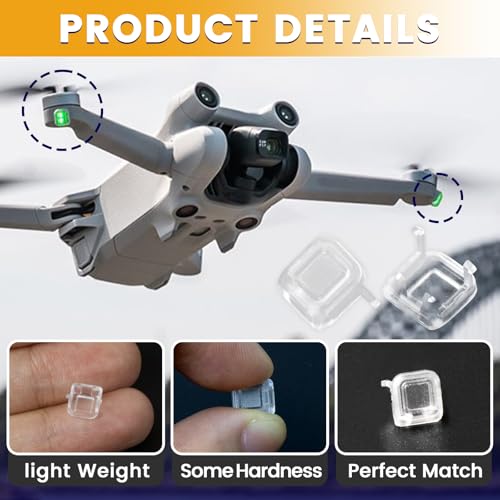 Image of 2-Pack Back Arm LED Cover fits for DJI Mini 4 Pro Drones,Spare Part as Replacement for DJI Mini 4 Pro