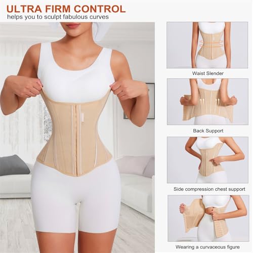 Image of Waist Cincher Trimmer Belt Girdle Workout Shapewear Tummy Control Shaper Waist Trainer for Women
