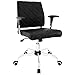 East End Imports EEI-1247-BLK Lattice Vinyl Office Chair44; Black