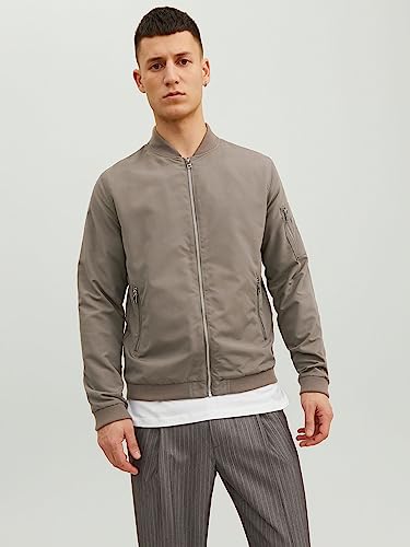 JACK & JONES Herren JJERUSH Bomber NOOS 12165203,Falcon,S – Ansicht 2