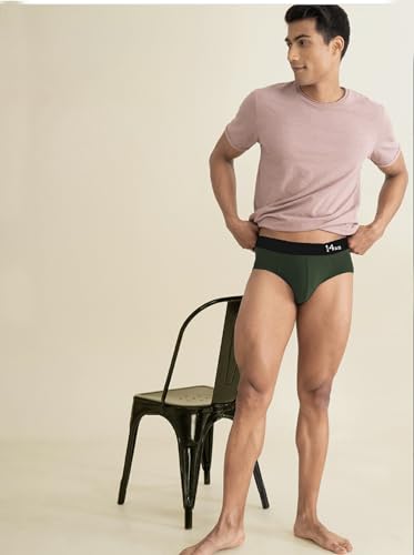 Image of PRETTIFY Super Cotton Modal Fabric Briefs for Men | Regular Fit, Ultra-Soft & Durable Exposed Waistband for All-Day Comfort-Pack of 1.