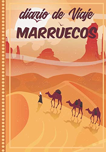 Diario de Viaje Marruecos Cuaderno Diario,Notebook 108 páginas ILUSTRADAS Libro de Actividades de Vacaciones a Rellenar, Libro de Seguimiento de ...