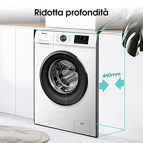 Hisense-WFVC6010E-Lavadora-Carga-Frontal-6-Kg-1000-rpm-15-Programas-Control-de-balanceo-inteligente-del-tambor-Display-LED-Programa-rapido-Bloqueo-Infantil