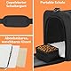 Vailge Transporttasche für Mittlere Katze Kleine Hunde Haustiere bis 6kg/13lbs, inkl. Napf und Schultergurt, Für Tierarztbesuche und Reisen, Airline Zugelassen(Schwarz, Medium)