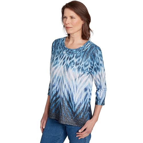 Ombre Animal Skin Three Quarter Sleeve Top3