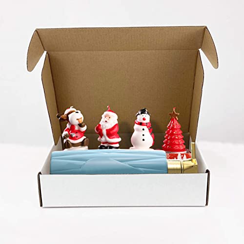 Image of RLAVBL 7x5x2 Inches Shipping Boxes Set of 25, White Small Corrugated Cardboard Box, Mailer Boxes for Packing Small Business